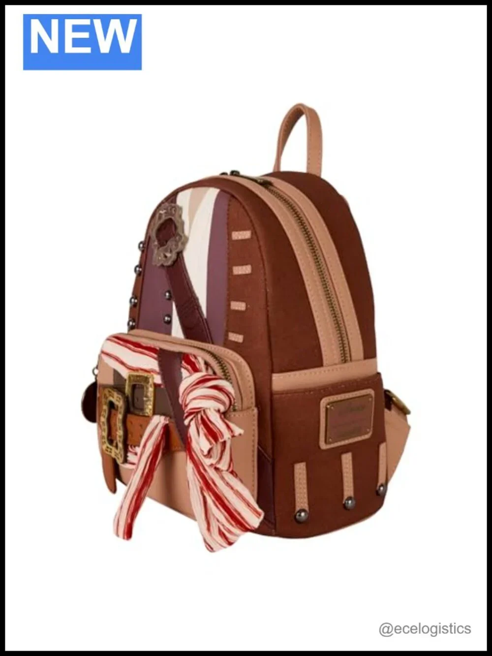 Loungefly Pirates of the Caribbean Captain Jack Sparrow Double Strap Shoulder